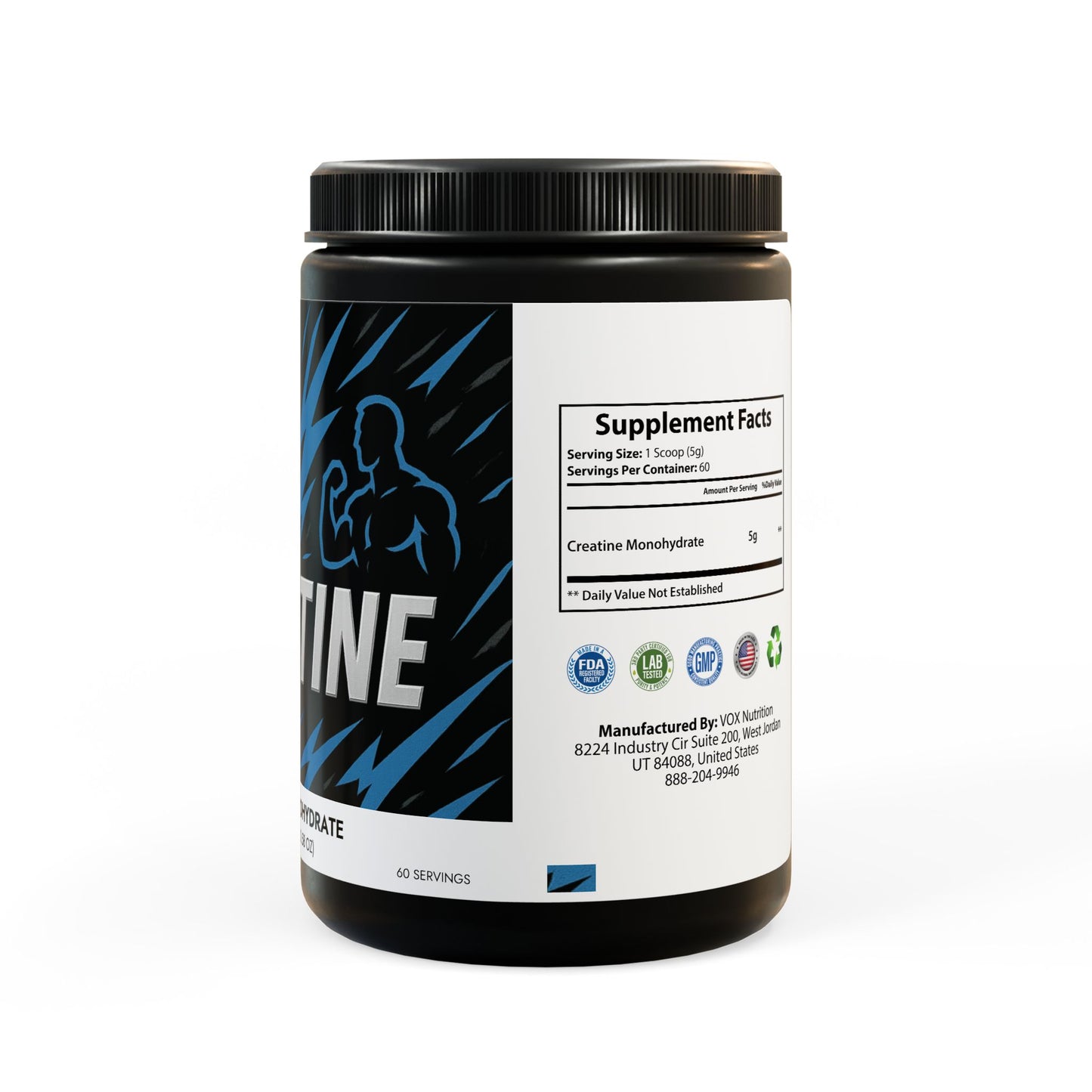 Creatine Monohydrate Supplement (300g, 10.58oz)